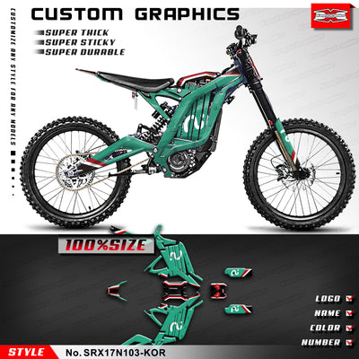 Sur-Ron X Dirt Bike Graphics Custom Decal Kit