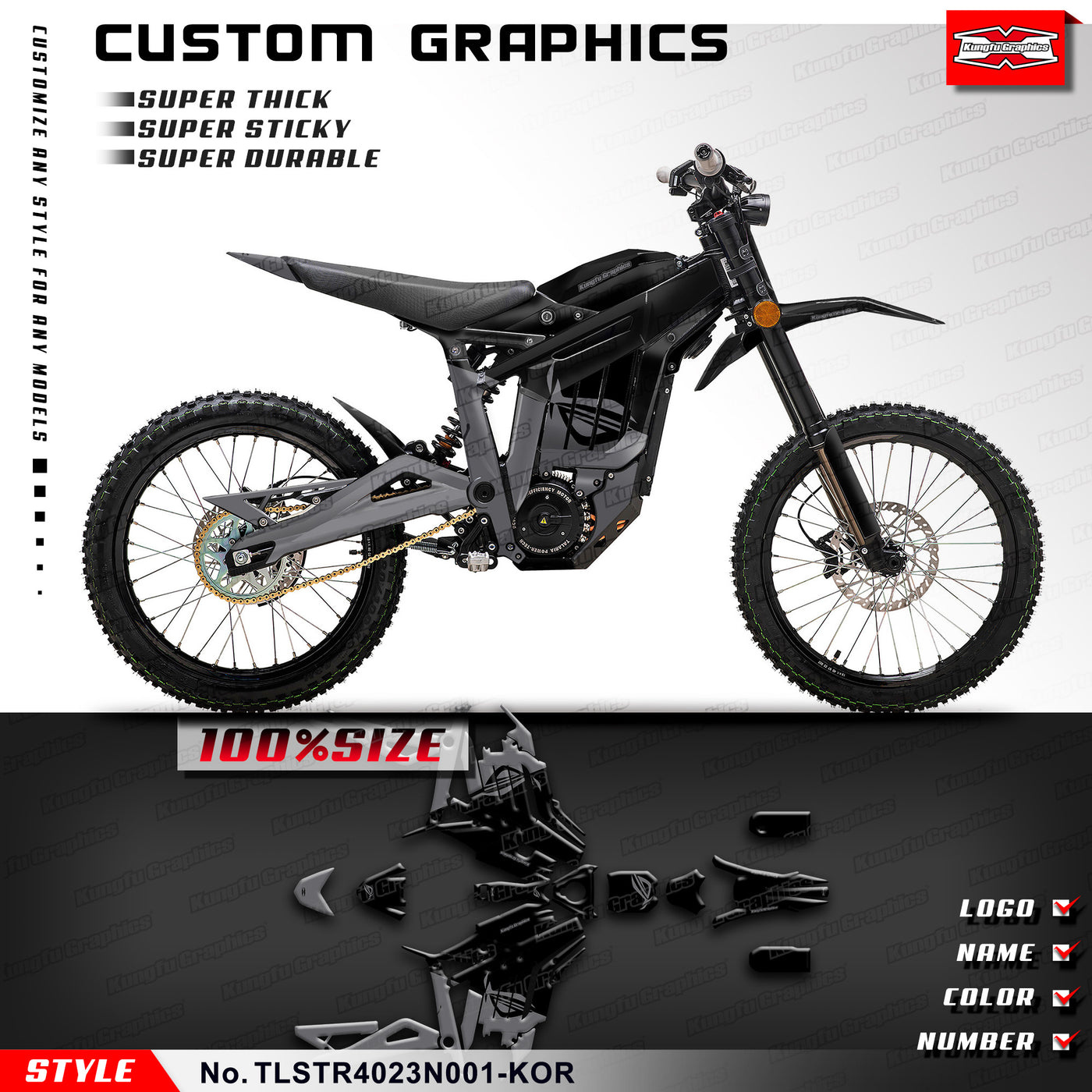 Talaria Dirt Bike Graphics Custom Decal Kit